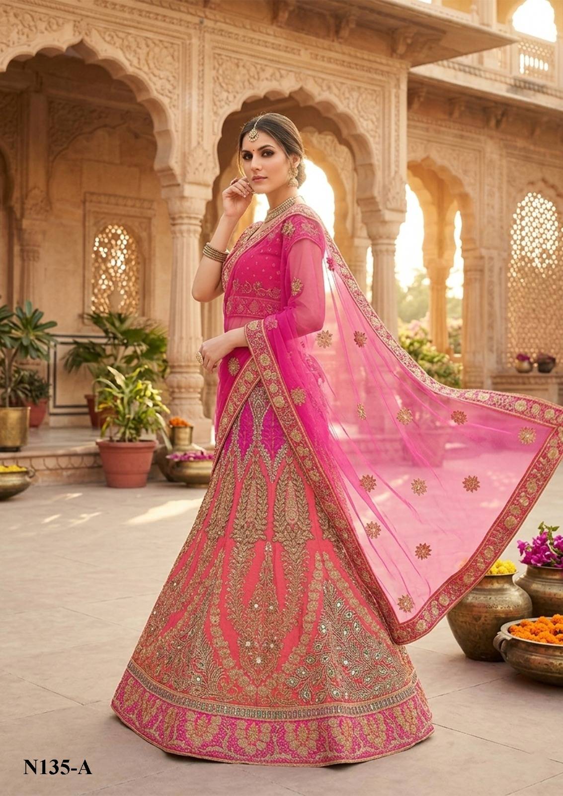  NIMAYA LEHNEGA SALE by MAHOTSAV Bridal Wear Collection Beautiful Stylish Colorful Fancy Party Wear & Occasional Wear Banarasi Silk Lehengas At Wholesale Price